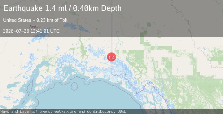 Map of 100 km E of McCarthy, Alaska