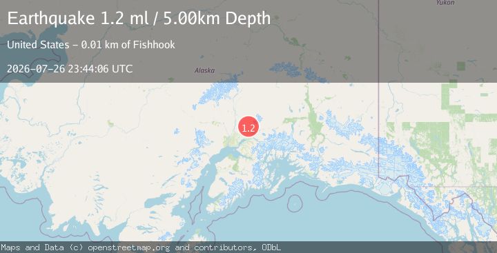 Map of 13 km N of Fishhook, Alaska
