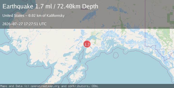 Map of 17 km WNW of Kalifornsky, Alaska