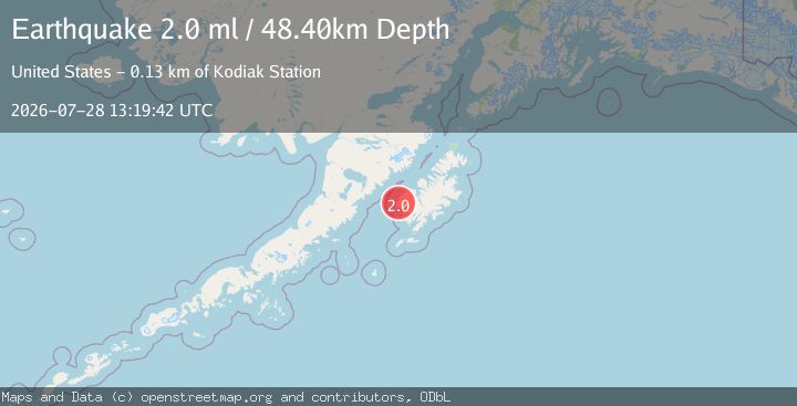 Map of 27 km SSW of Karluk, Alaska