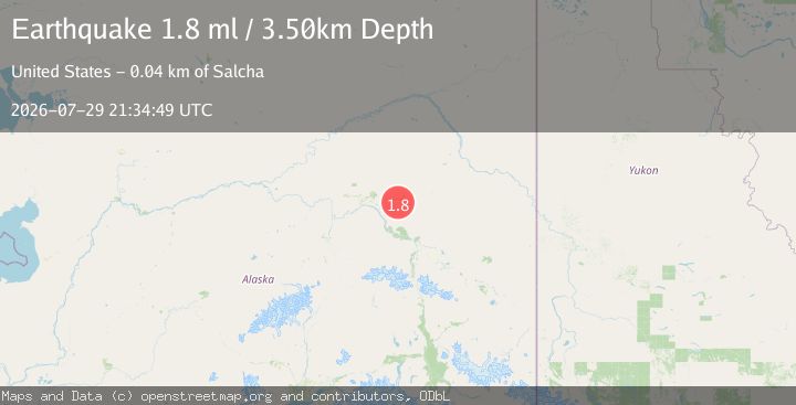 Map of 19 km ESE of Pleasant Valley, Alaska