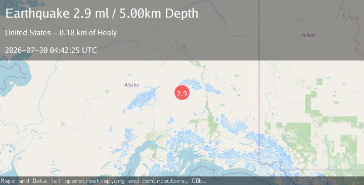 Map of 66 km ESE of Cantwell, Alaska