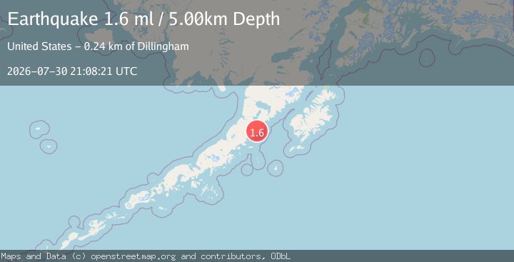 Map of 57 km SE of Ugashik, Alaska