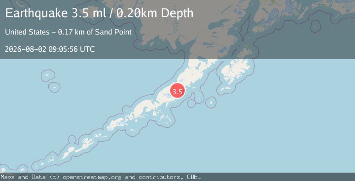 Map of 13 km NNW of Chignik Lagoon, Alaska