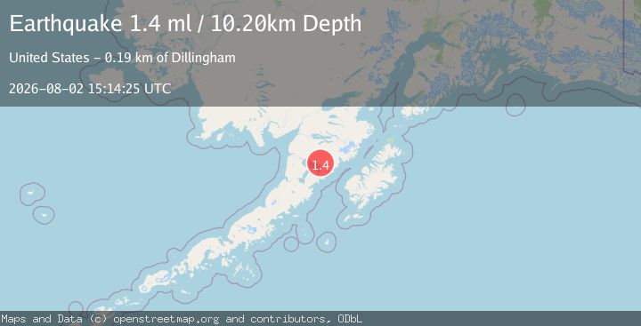 Map of 88 km ESE of Egegik, Alaska