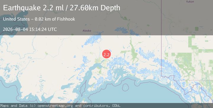 Map of 20 km NNE of Fishhook, Alaska
