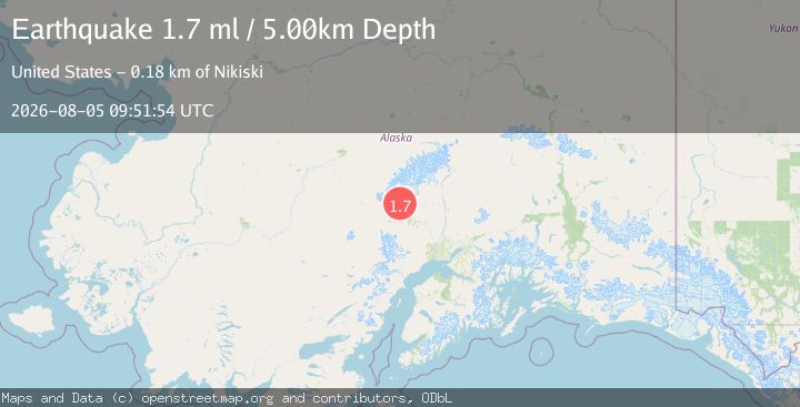 Map of 44 km NW of Skwentna, Alaska