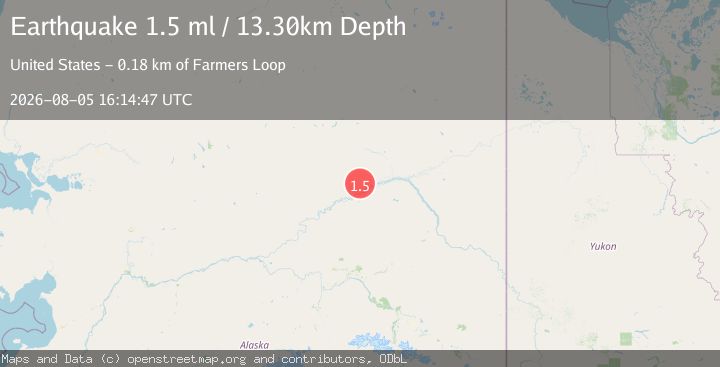 Map of 16 km N of Beaver, Alaska