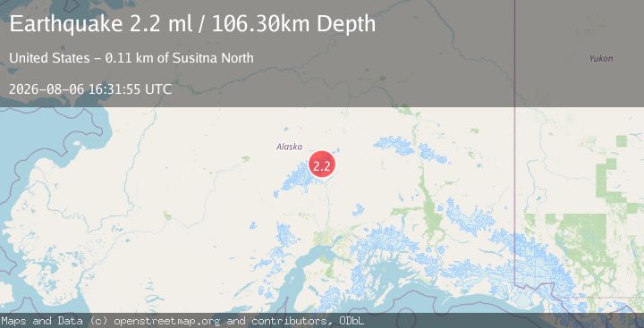 Map of 71 km NNE of Petersville, Alaska
