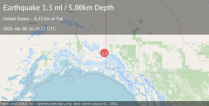 Map of 91 km E of McCarthy, Alaska