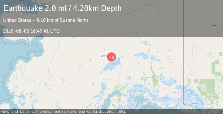 Map of 28 km ESE of Denali National Park, Alaska