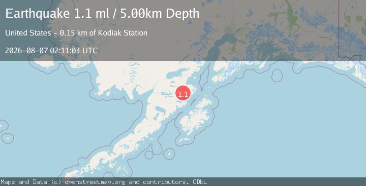 Map of 86 km SSE of Kokhanok, Alaska
