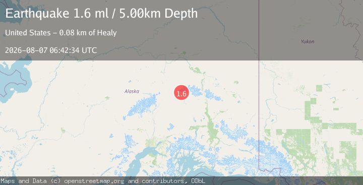 Map of 62 km E of Cantwell, Alaska