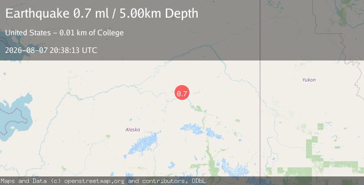 Map of 3 km WNW of Farmers Loop, Alaska
