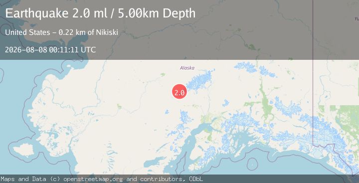Map of 93 km NW of Skwentna, Alaska