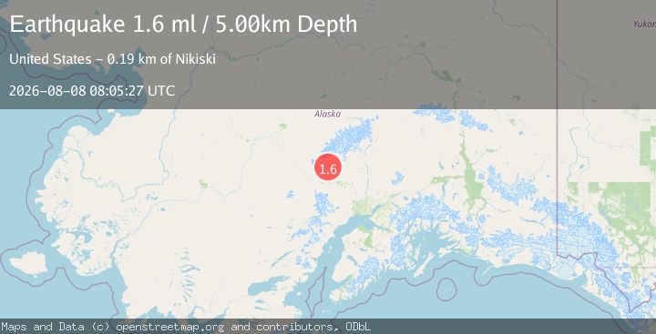 Map of 50 km NW of Skwentna, Alaska