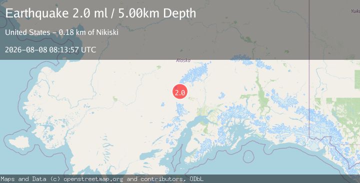 Map of 57 km WNW of Skwentna, Alaska