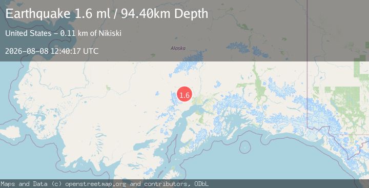 Map of 32 km S of Skwentna, Alaska