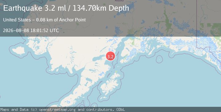 Map of 45 km ESE of Pedro Bay, Alaska