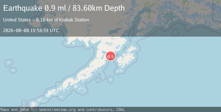 Map of 70 km WNW of Karluk, Alaska