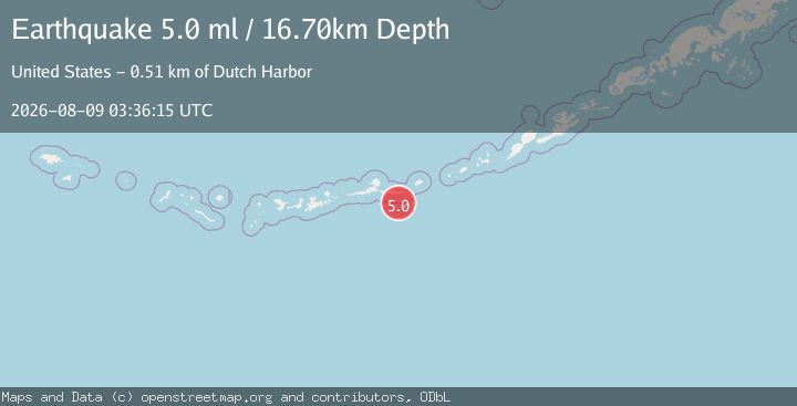 Map of 76 km ESE of Atka, Alaska