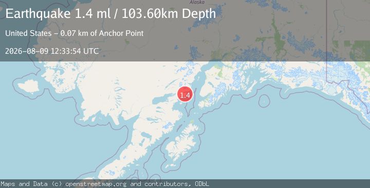 Map of 58 km E of Pedro Bay, Alaska