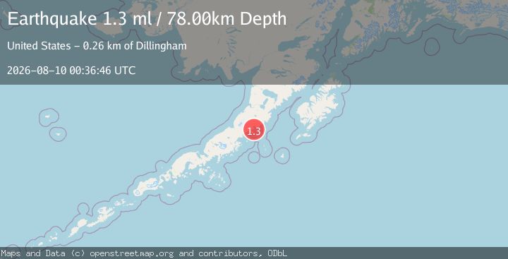 Map of 79 km NE of Chignik, Alaska