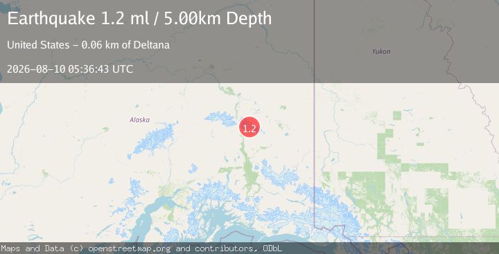 Map of 36 km NE of Paxson, Alaska
