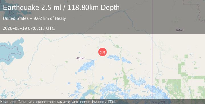 Map of 17 km ENE of Healy, Alaska