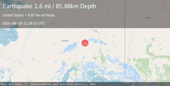 Map of 29 km ESE of Cantwell, Alaska