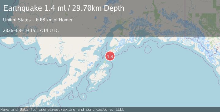 Map of 42 km S of Port Graham, Alaska
