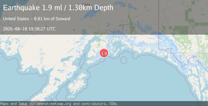 Map of 11 km SE of Lowell Point, Alaska