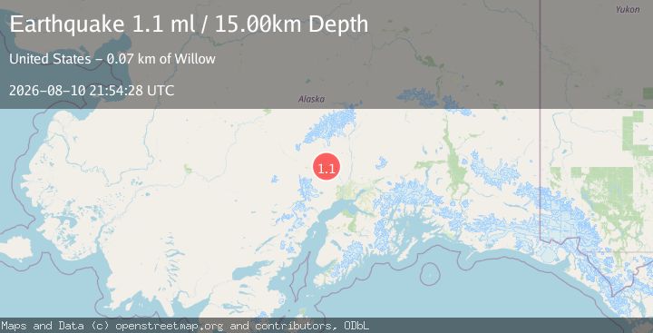 Map of 4 km ENE of Skwentna, Alaska