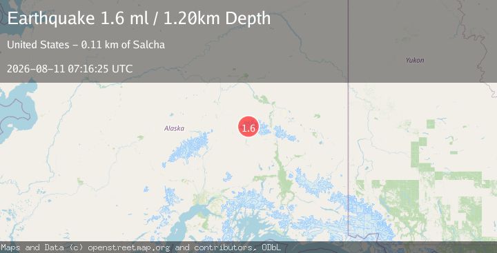 Map of 81 km ESE of Denali Park, Alaska