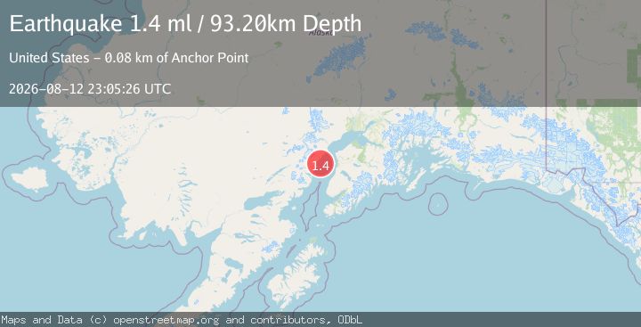 Map of 44 km W of Kalifornsky, Alaska