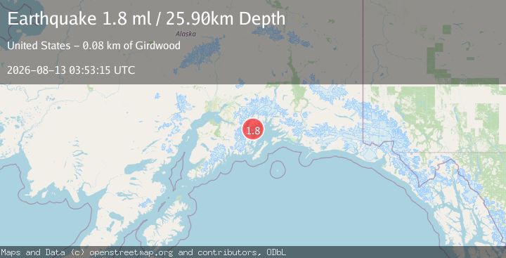 Map of 45 km E of Whittier, Alaska