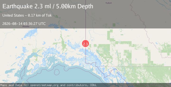 Map of 69 km S of Alcan Border, Alaska