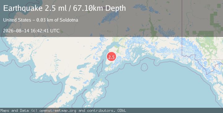 Map of 21 km SE of Kasilof, Alaska
