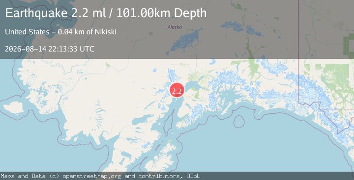Map of 37 km WNW of Nikiski, Alaska