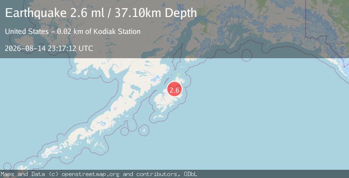 Map of 2 km E of Port Lions, Alaska