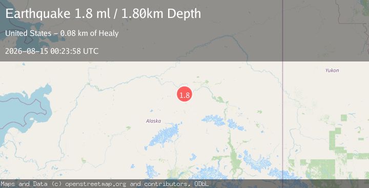Map of 14 km WSW of Nenana, Alaska