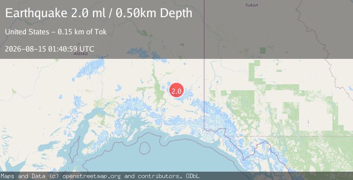 Map of 46 km SSW of Nabesna, Alaska