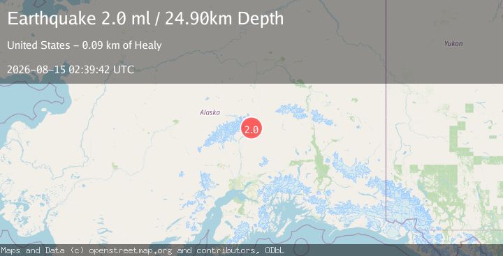 Map of 43 km SSW of Cantwell, Alaska