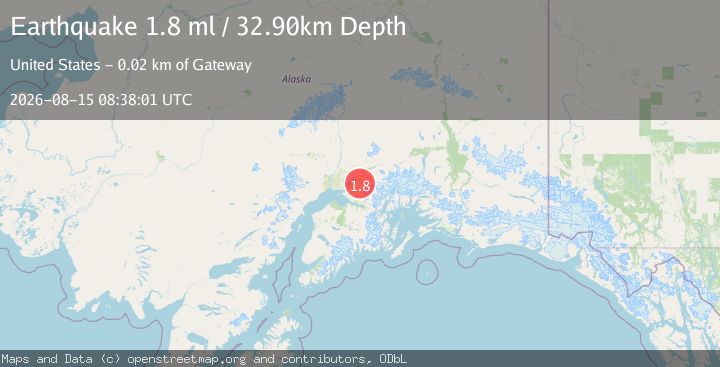 Map of 18 km ENE of Eagle River, Alaska