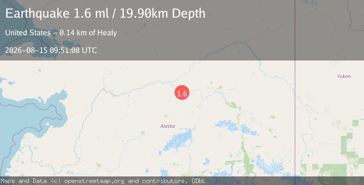 Map of 26 km SSW of Manley Hot Springs, Alaska