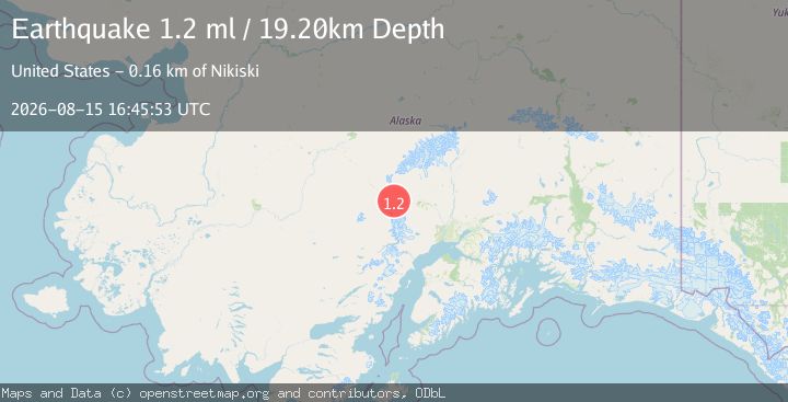 Map of 57 km W of Skwentna, Alaska