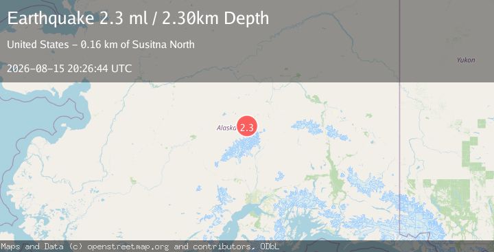 Map of 49 km E of Denali National Park, Alaska
