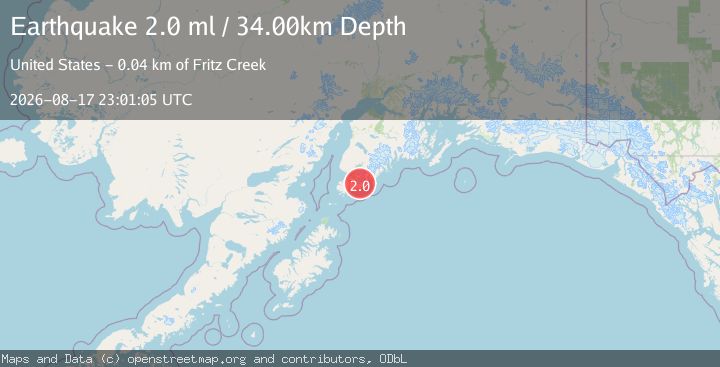 Map of 28 km SSE of Halibut Cove, Alaska