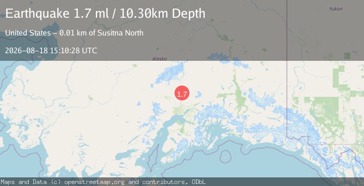Map of 12 km W of Susitna North, Alaska