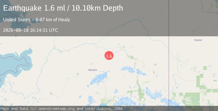 Map of 24 km WNW of Anderson, Alaska